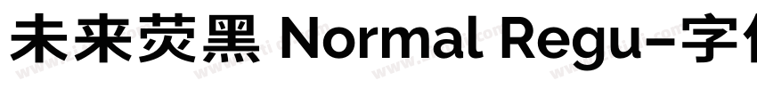 未来荧黑 Normal Regu字体转换